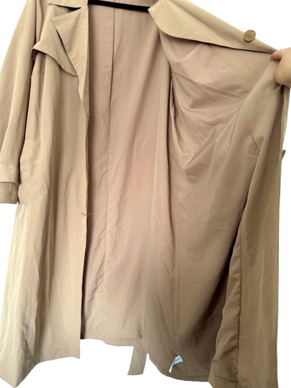 Ava & Viv Tan Lightweight Trench Coat, Size 1X - NWT - Picture 7 of 10